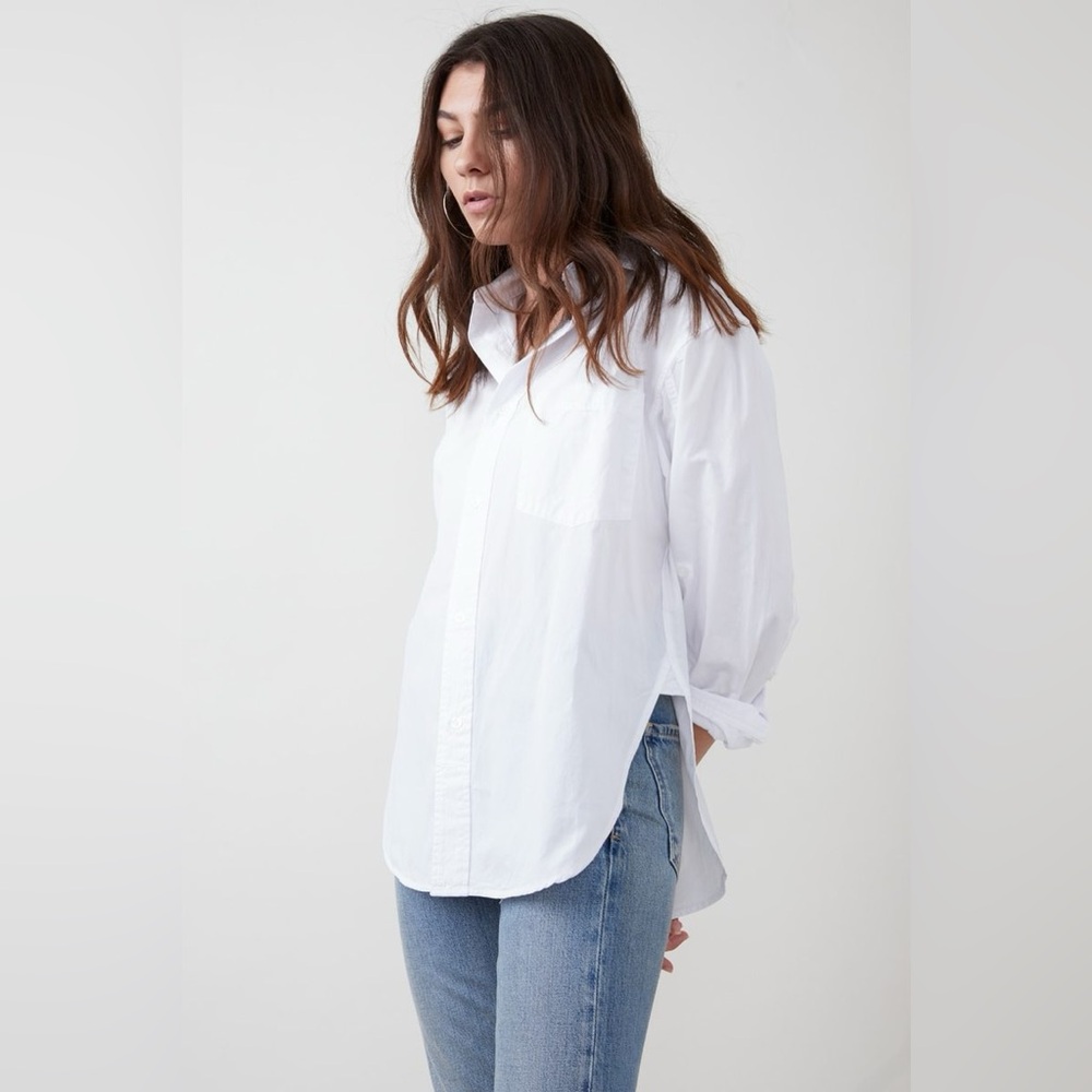 Citizens Of Humanity White Button-Down Shirt
